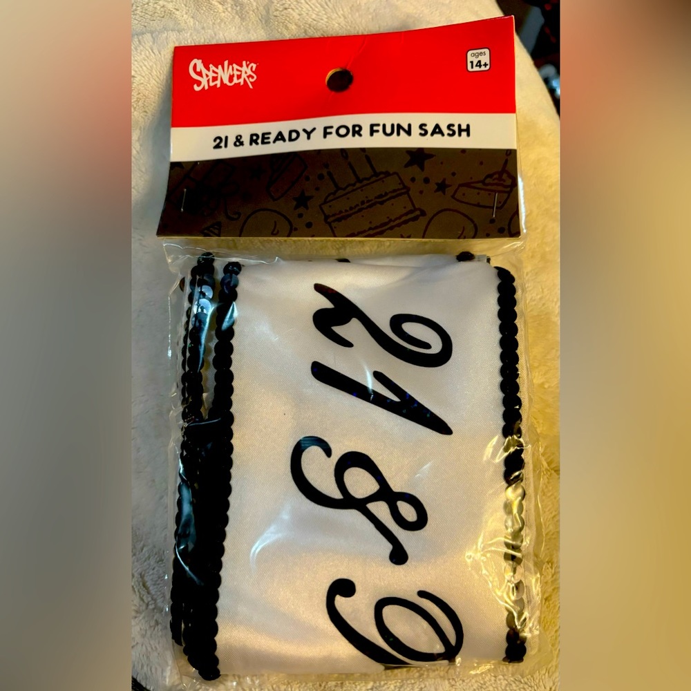21st Birthday sash
